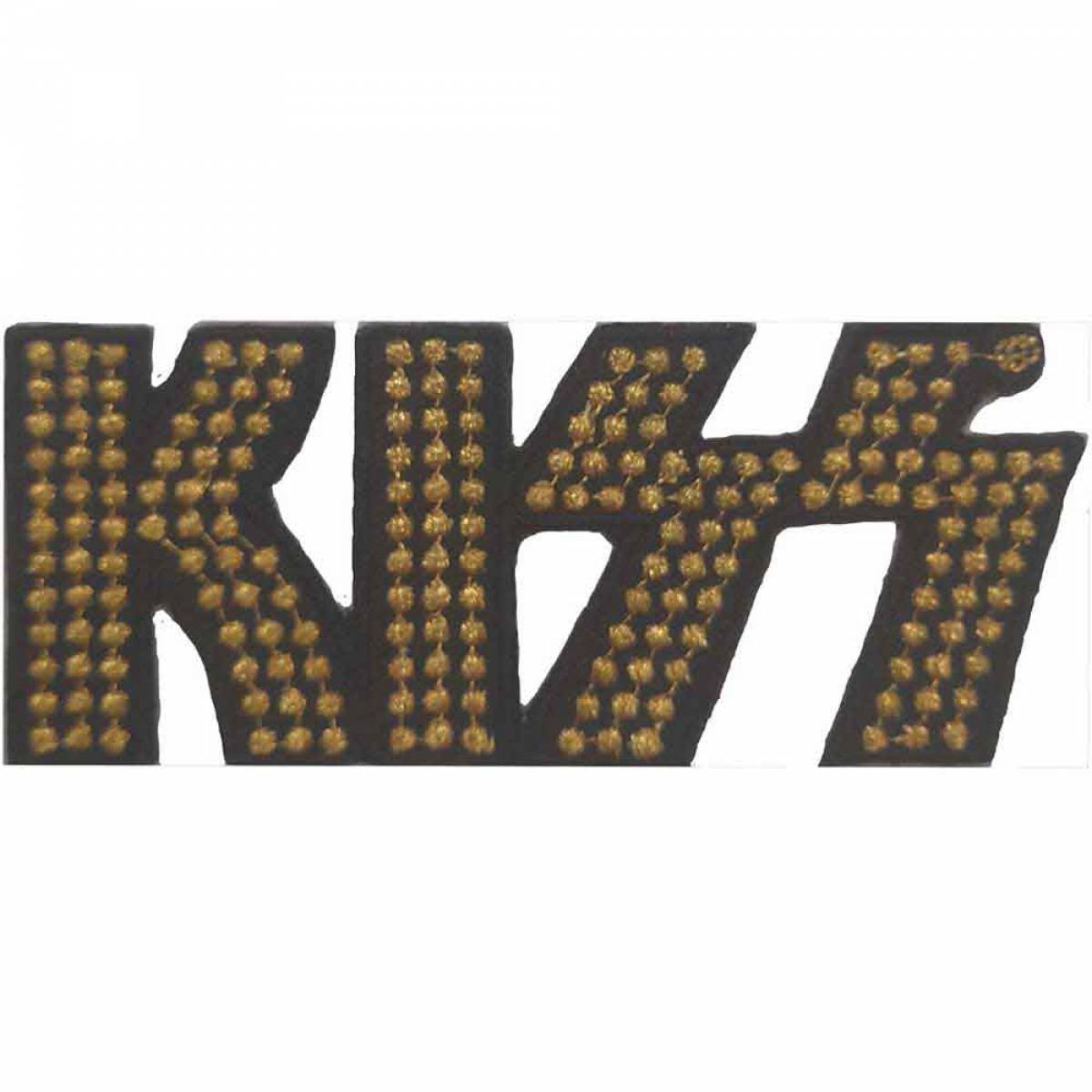 【予約商品】KISS Standard Woven Patch: Gold Studded Logo