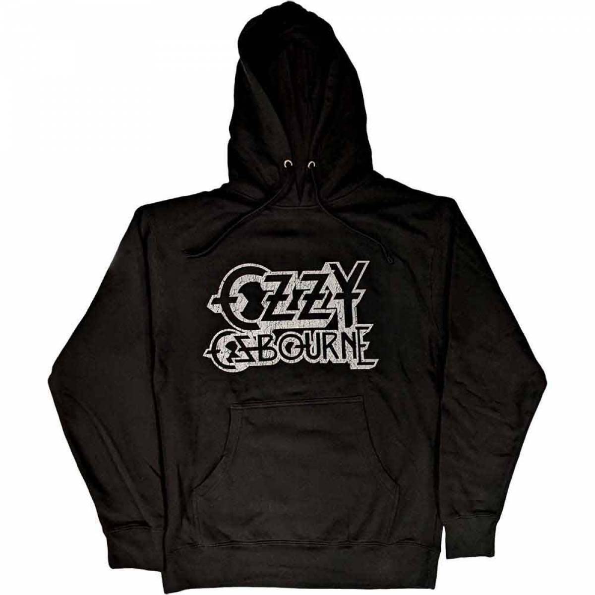 【予約商品】OZZY OSBOURNE Unisex Pullover Hoodie: Vintage Logo (Black) - BLACK