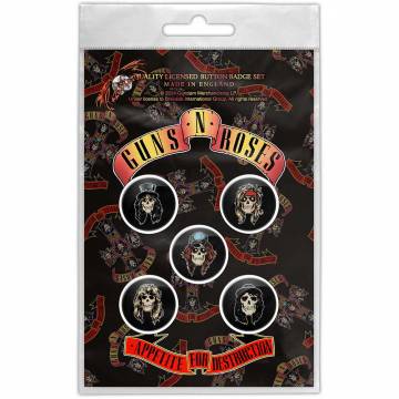 【予約商品】GUNS N' ROSES Button Badge Pack: Appetite For Destruction