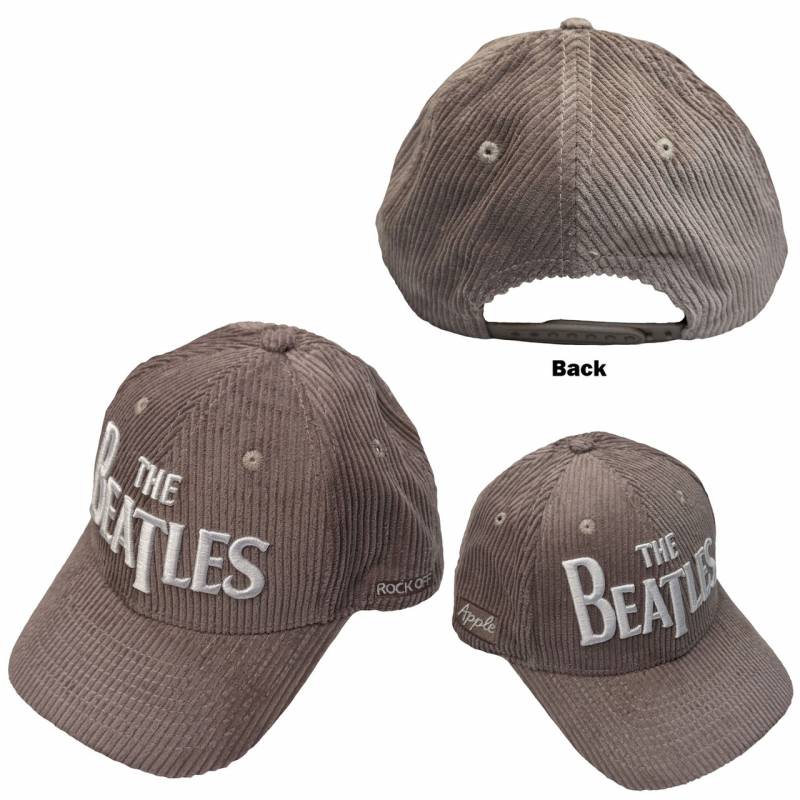 【予約商品】THE BEATLES Unisex Baseball Cap: Drop T Logo & Apple Corduroy (Grey)