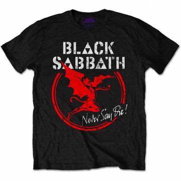【予約商品】BLACK SABBATH バンドTシャツ ユニセックス: Archangel Never Say Die - BLACK