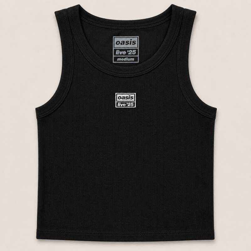 【予約商品】OASIS Unisex Vest バンドTシャツ: Live '25 Embroidered (Black) (Ex-Tour)