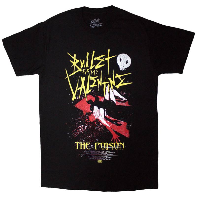 【予約商品】BULLET FOR MY VALENTINE バンドTシャツ ユニセックス: The Poison Cover (Black) - BLACK