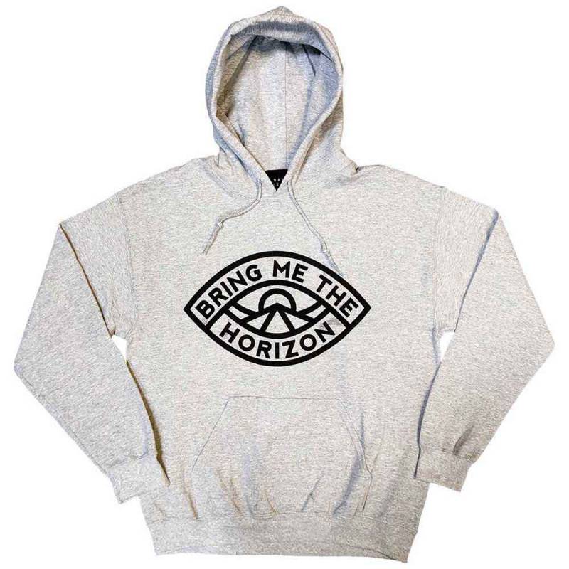 【予約商品】BRING ME THE HORIZON Unisex Pullover Hoodie: Eye (Grey) - GREY