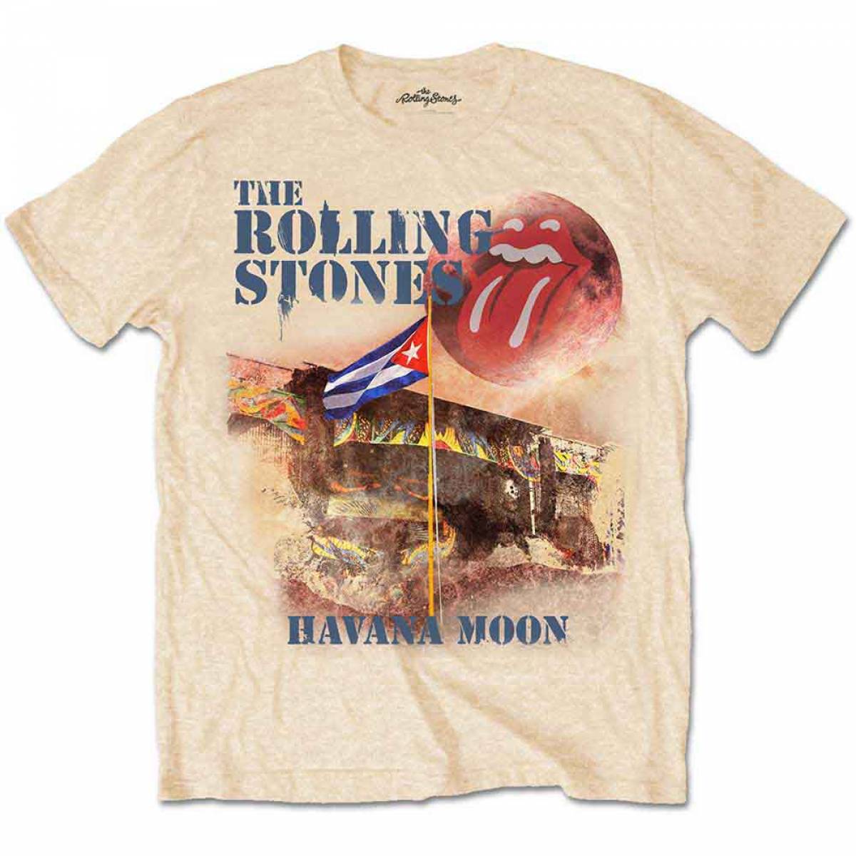 【予約商品】THE ROLLING STONES バンドTシャツ ユニセックス: Havana Moon (Vegas Gold) - VEGAS GOLD