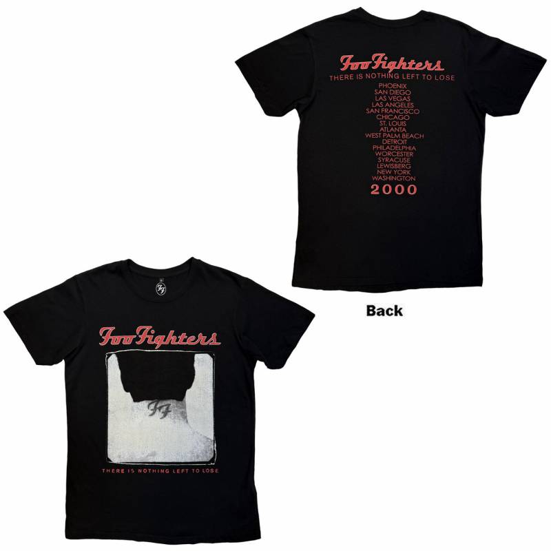 【予約商品】FOO FIGHTERS Unisex Premium Carbon バンドTシャツ: Nothing Left To Lose Tour (Black) (Back Print)