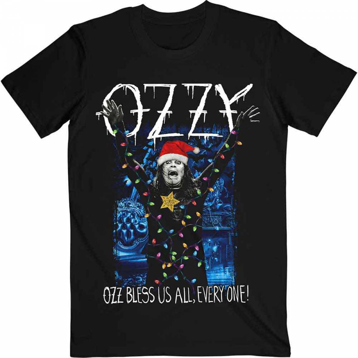 【予約商品】OZZY OSBOURNE バンドTシャツ ユニセックス: Arms Out Holiday (Black) - BLACK