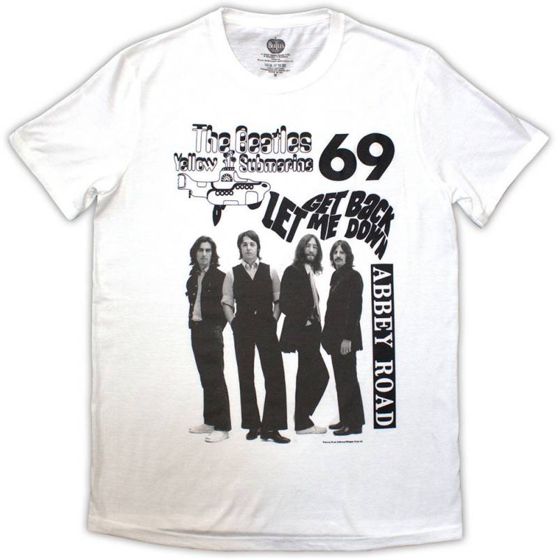 【予約商品】THE BEATLES バンドTシャツ ユニセックス: 1969 (White)