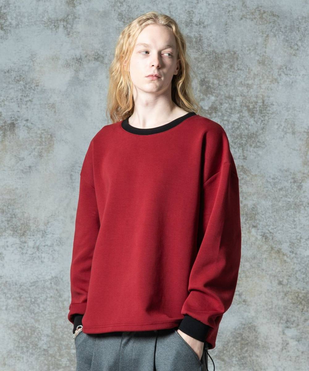 【予約商品】glamb(グラム)GB0325/CS19 : Smooth Sweat Pullover / スムーススウェットプルオーバー - Red