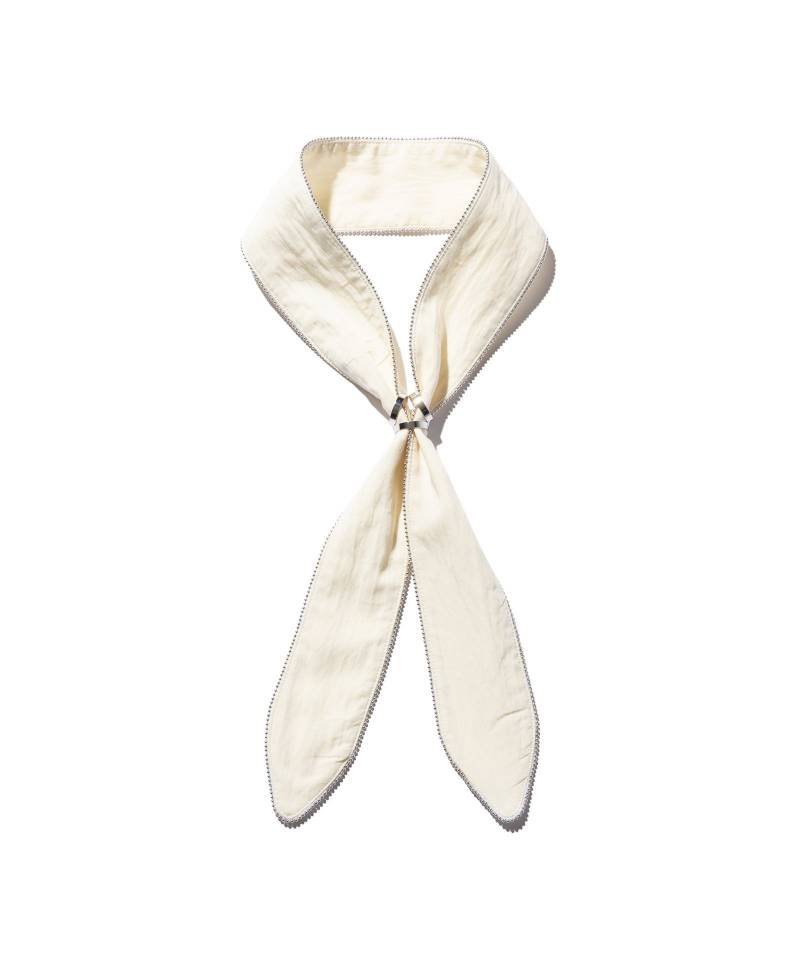 【予約商品】glamb(グラム) Studs Line Scarf / スタッズラインスカーフ - White