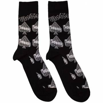 【予約商品】MOTORHEAD Unisex Ankle Socks: Ace Of Spades Repeat (Black) (UK Size 7 - 11) - BLACK