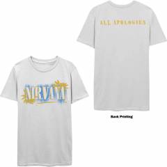 【予約商品】NIRVANA バンドTシャツ ユニセックス: All Apologies (White) (Back Print)