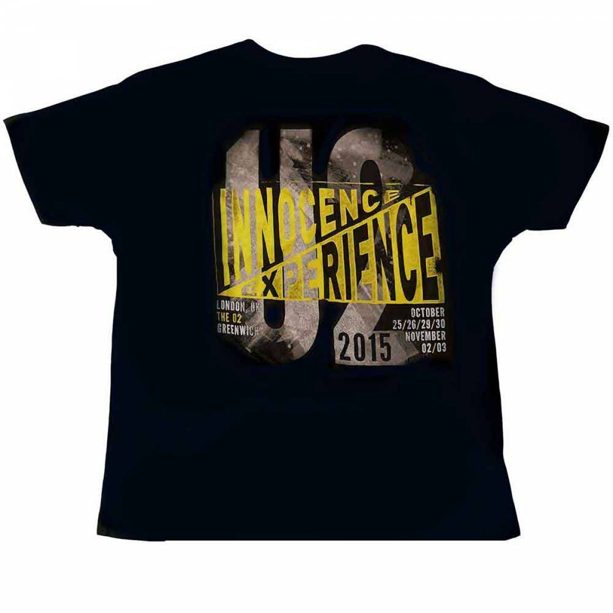 【予約商品】U2 バンドTシャツ ユニセックス: I+E London Event 2015 (Navy Blue) (Ex-Tour) - NAVY BLUE