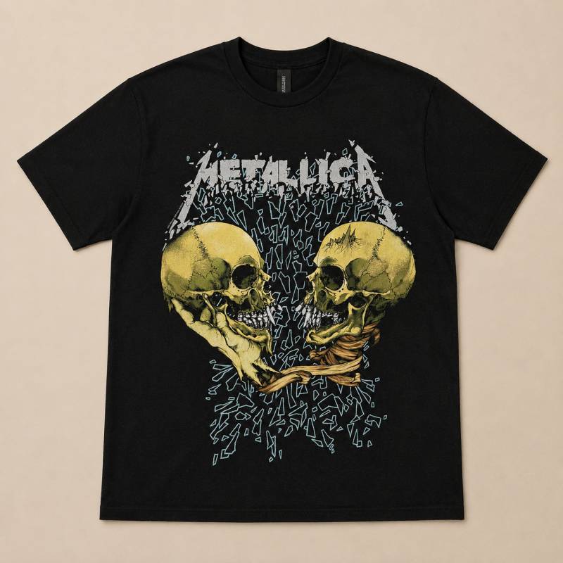 【予約商品】METALLICA バンドTシャツ ユニセックス: Sad But True (Black) (Back Print)