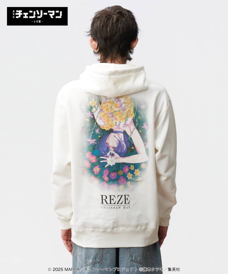 【予約商品】チェンソーマンxglamb(グラム) Reze Hoodie / レゼフーディ - White