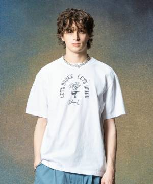 【予約商品】glamb(グラム)GB0225/CS11 : Coffee Rumba T-Shirt / コーヒールンバＴシャツ - White