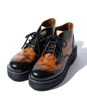【予約商品】glamb(グラム)GB0125/AC01 : Four Holes Chukka Boots / フォーホールチャッカブーツ - Brown
