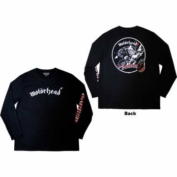 【予約商品】MOTORHEAD Unisex Long Sleeve Tシャツ: Bomber (Back & Sleeve Print)
