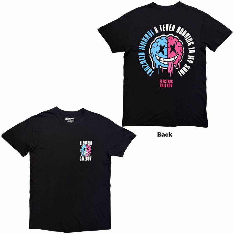 【予約商品】ELECTRIC CALLBOY バンドTシャツ ユニセックス: Tanzneid Soul Brain (Black) (Back Print)