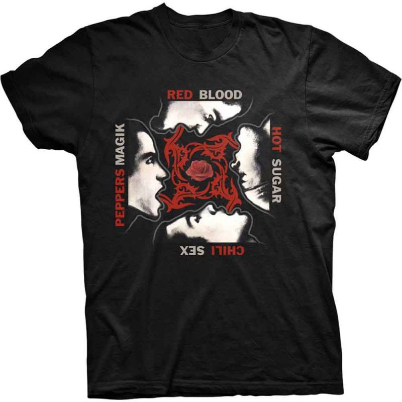 【予約商品】RED HOT CHILI PEPPERS バンドTシャツ ユニセックス: Blood/Sugar/Sex/Magic (Black)