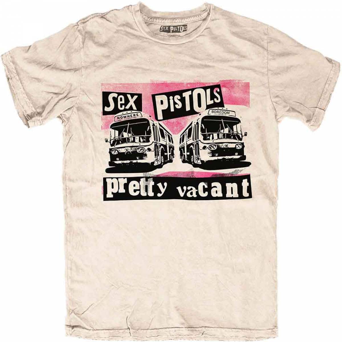 【予約商品】THE SEX PISTOLS バンドTシャツ ユニセックス: Pretty Vacant - SAND