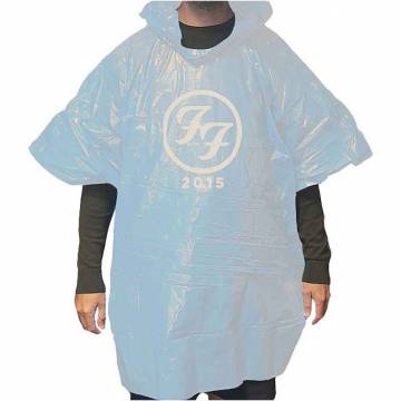 【予約商品】FOO FIGHTERS Unisex Poncho: Black FF (Ex-Tour)
