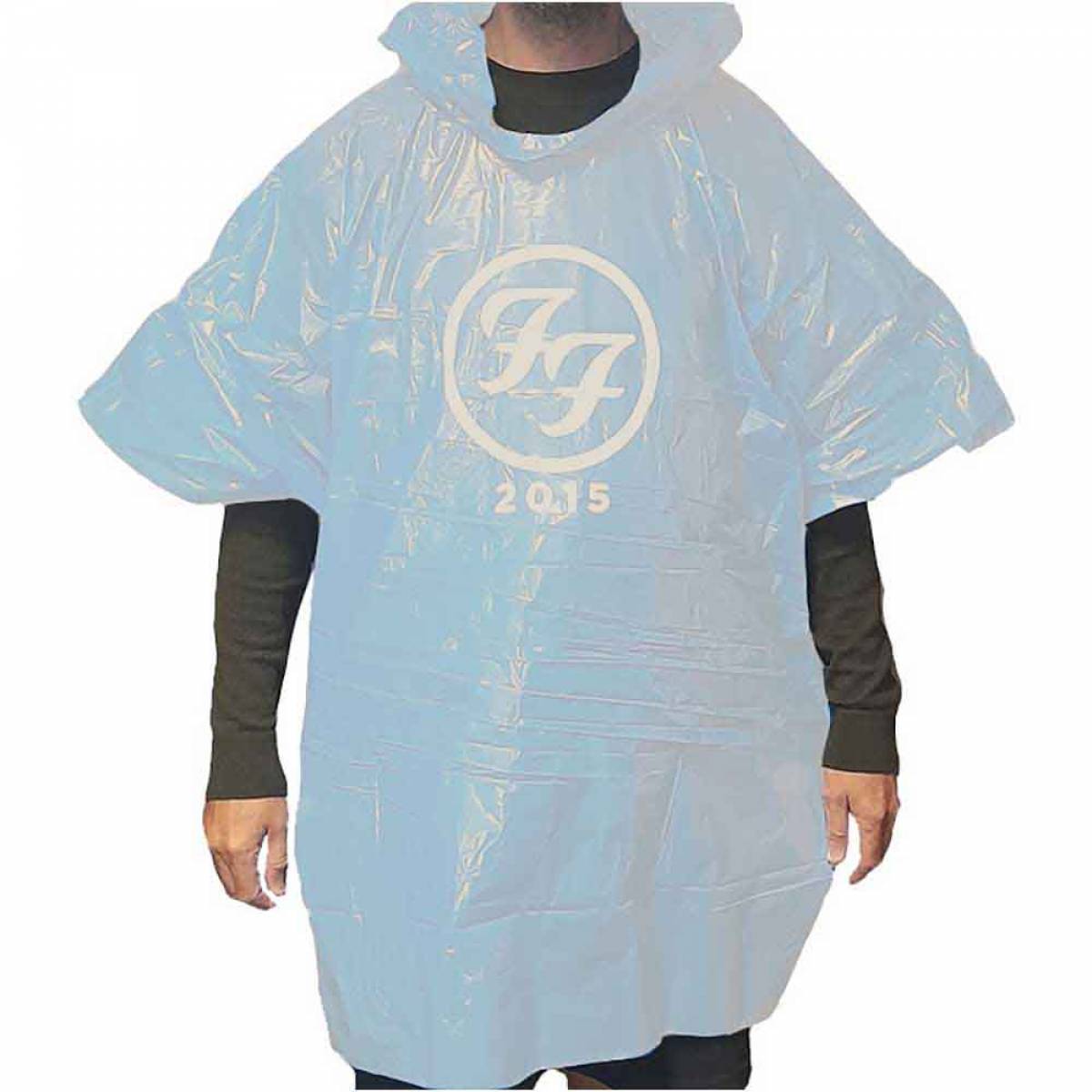 【予約商品】FOO FIGHTERS Unisex Poncho: Black FF (Ex-Tour)
