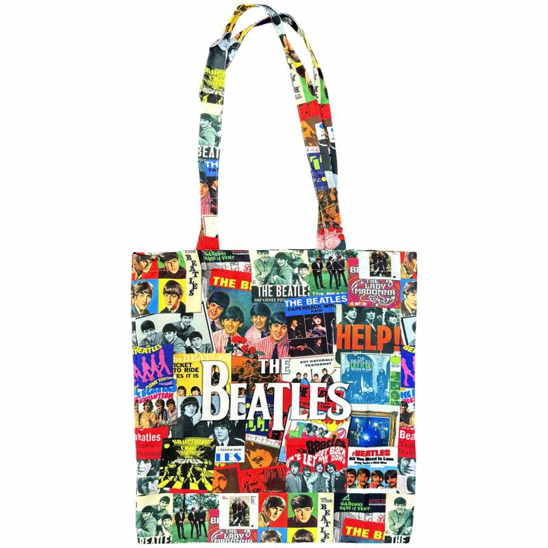 【予約商品】THE BEATLES Cotton Tote Bag: Single Covers (Black)