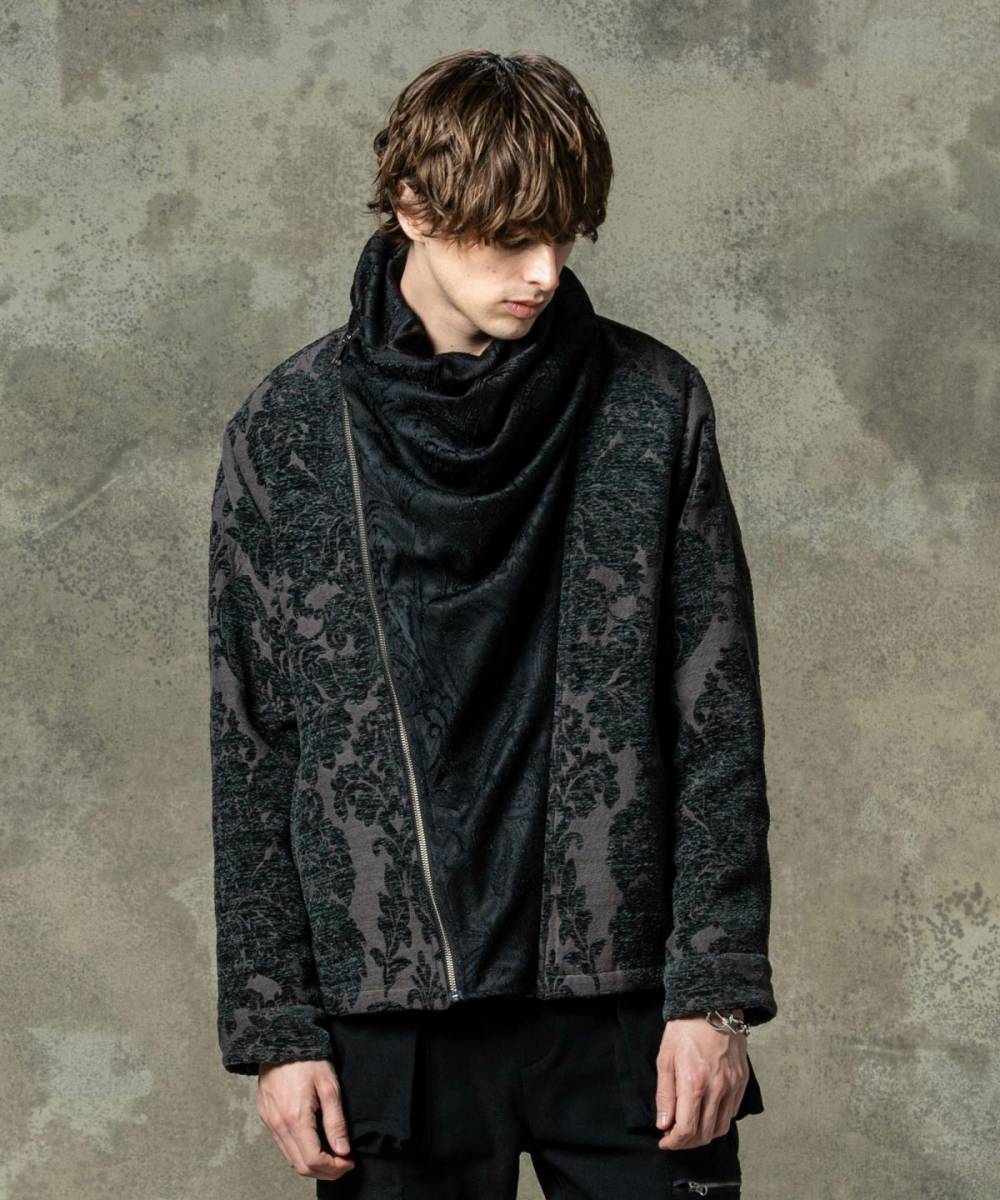 glamb(グラム) STUNN Drape Neck Jacket / スタンドレープネック glamb(グラム) STUNN Drape Neck Jacket / スタンドレープネック