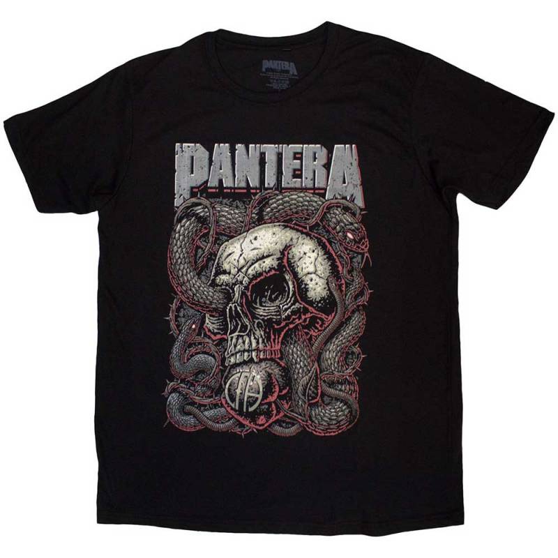 【予約商品】PANTERA バンドTシャツ ユニセックス: Serpent Skull (Black)