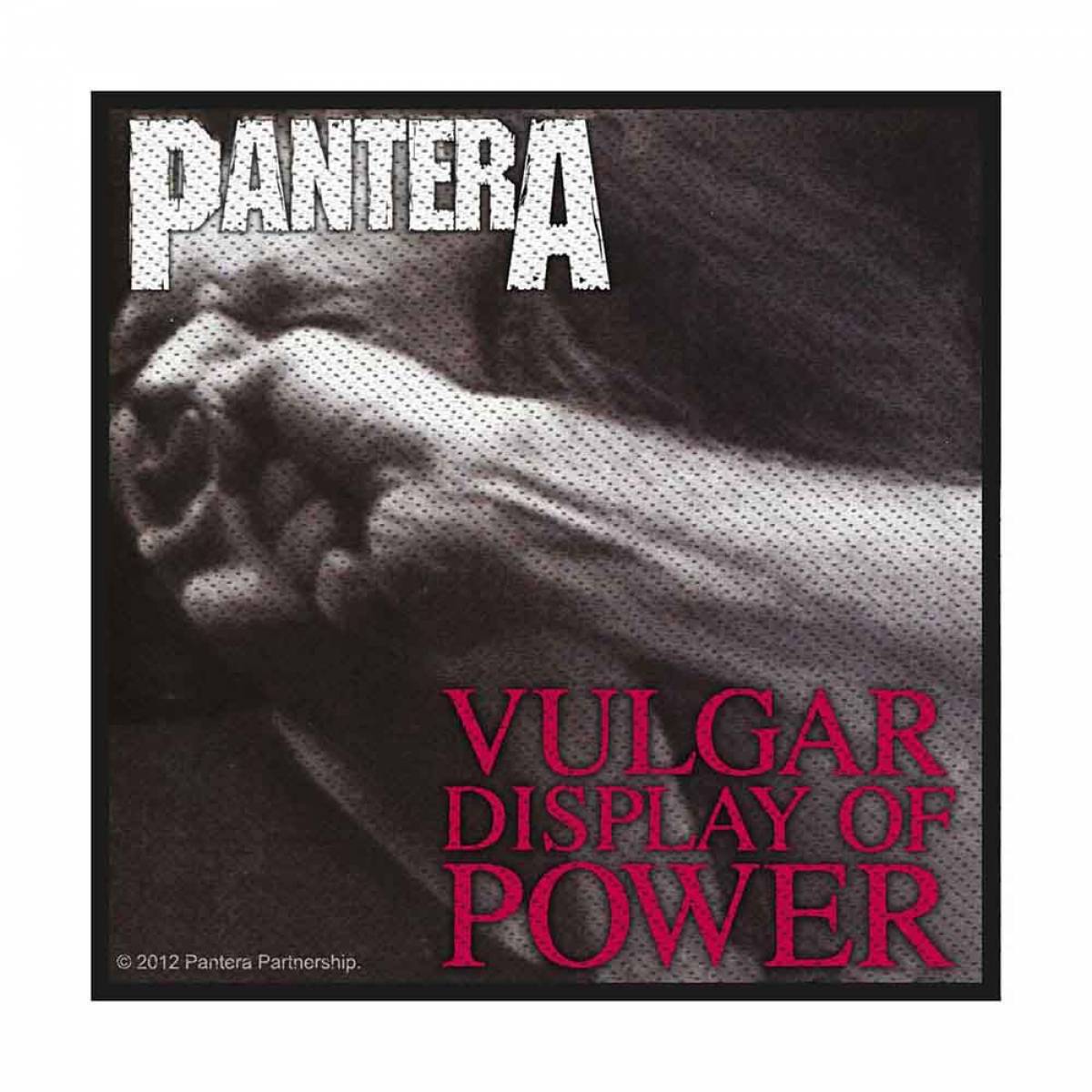 【予約商品】PANTERA Standard Woven Patch: Vulgar Display Of Power (Retail Pack)
