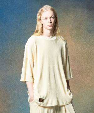 【予約商品】glamb(グラム)GB0225/CS17 : Glamour Crepe T-Shirt / グラマークレープＴシャツ - White