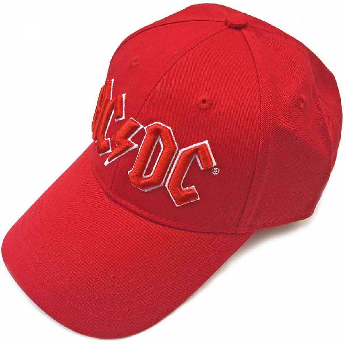 【予約商品】AC/DC Unisex Baseball Cap: Red Logo (Red) - RED