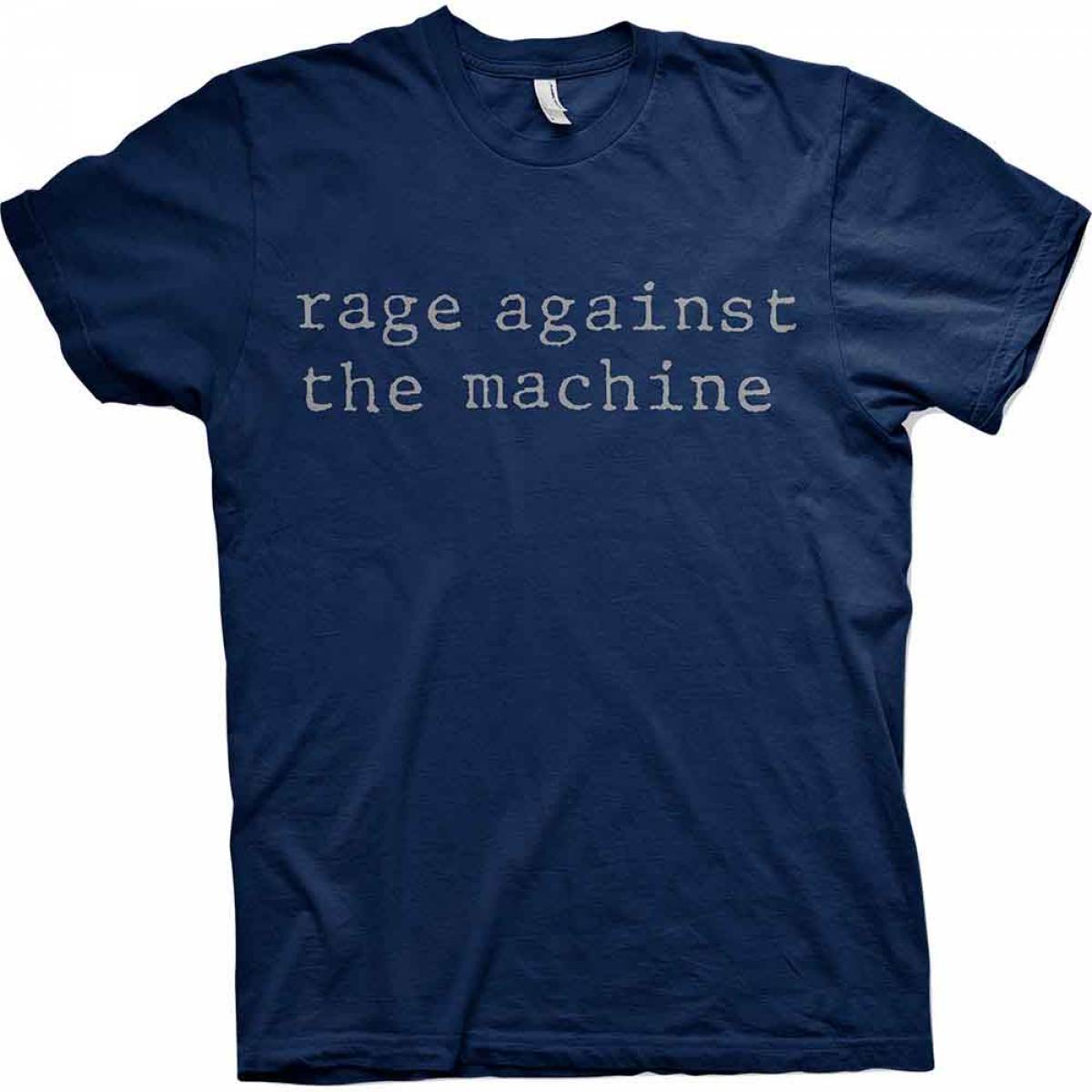 【予約商品】RAGE AGAINST THE MACHINE バンドTシャツ ユニセックス: Original Logo (Navy Blue) - NAVY BLUE