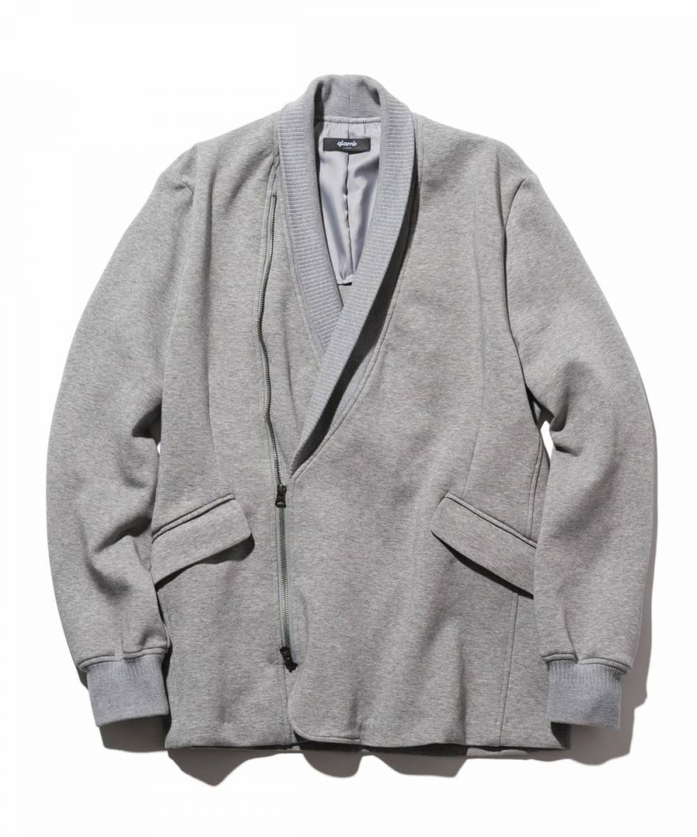 GB0223/JKT02 : Easy Zip Tailored Jersey / イージージップテーラードジャージ - Gray