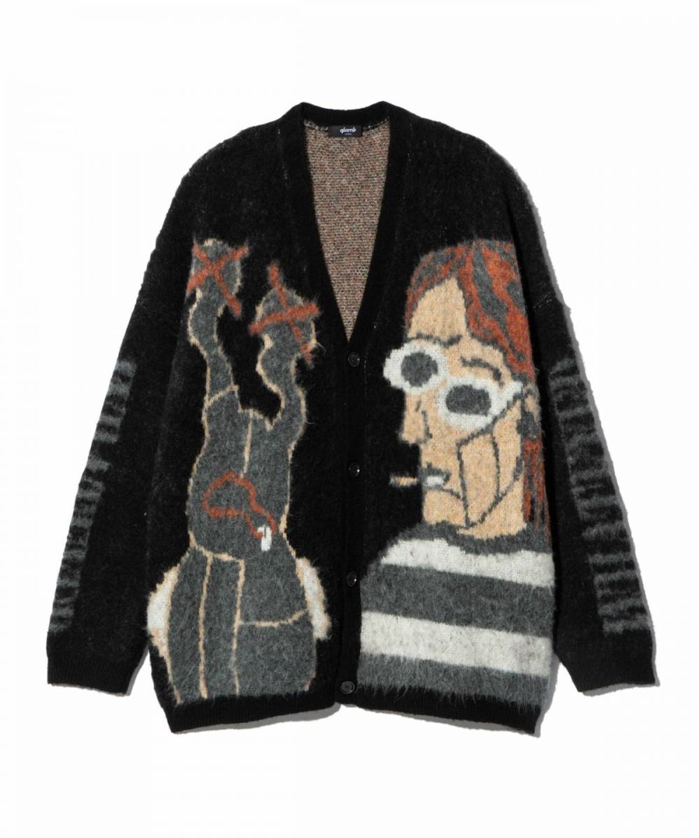 glamb(グラム)GB0125/KNT02 : Weeping Man Cardigan / ウィー glamb(グラム)GB0125/KNT02 : Weeping Man Cardigan / ウィー
