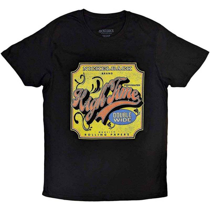 【予約商品】NICKELBACK バンドTシャツ ユニセックス: High Time (Black)
