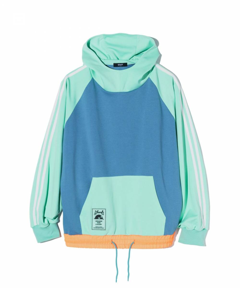 【予約商品】glamb(グラム) GB0424/CS07 : Crossover Hoodie / クロスオーバーフーディ - Mint