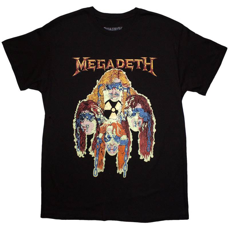 【予約商品】MEGADETH バンドTシャツ ユニセックス: Nuclear Glowheads (Black)