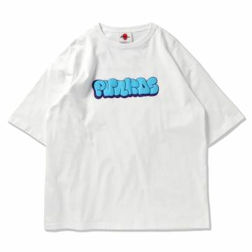 【予約商品】PUNK DRUNKERS (パンクドランカーズ)【予約・5月入荷】プクッとロゴBIG.TEE - WHITE