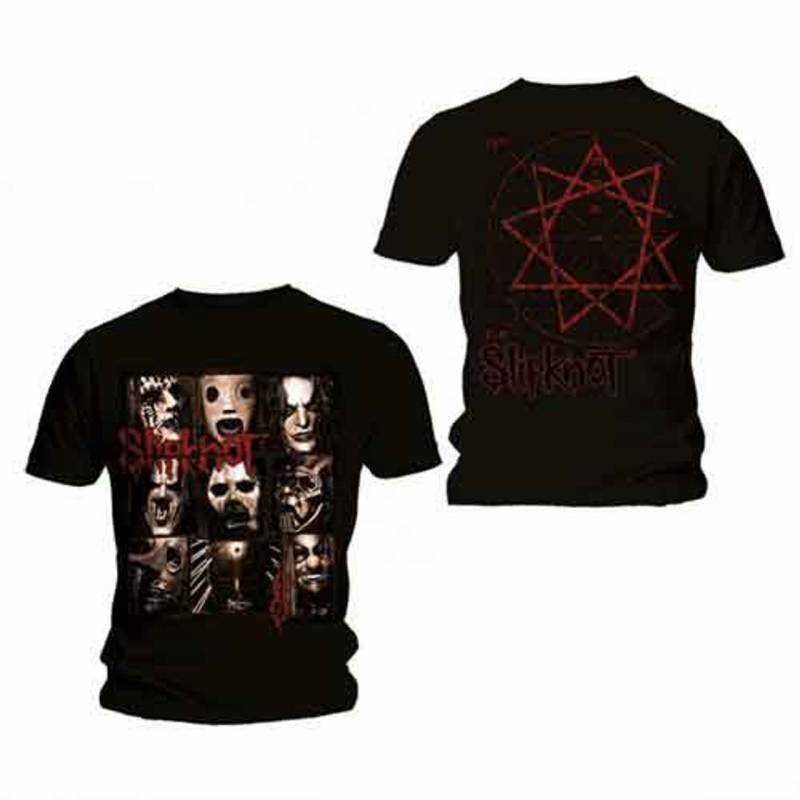 【予約商品】SLIPKNOT バンドTシャツ ユニセックス: Mezzotint Decay (Black) (Back Print)