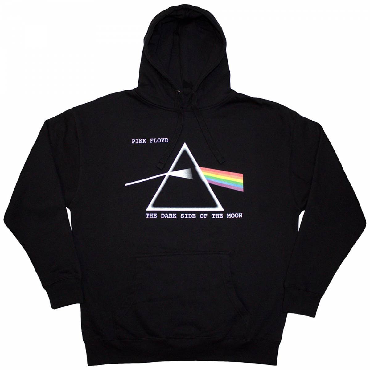【予約商品】PINK FLOYD Unisex Pullover Hoodie: Dark Side of the Moon Courier (Black) - BLACK