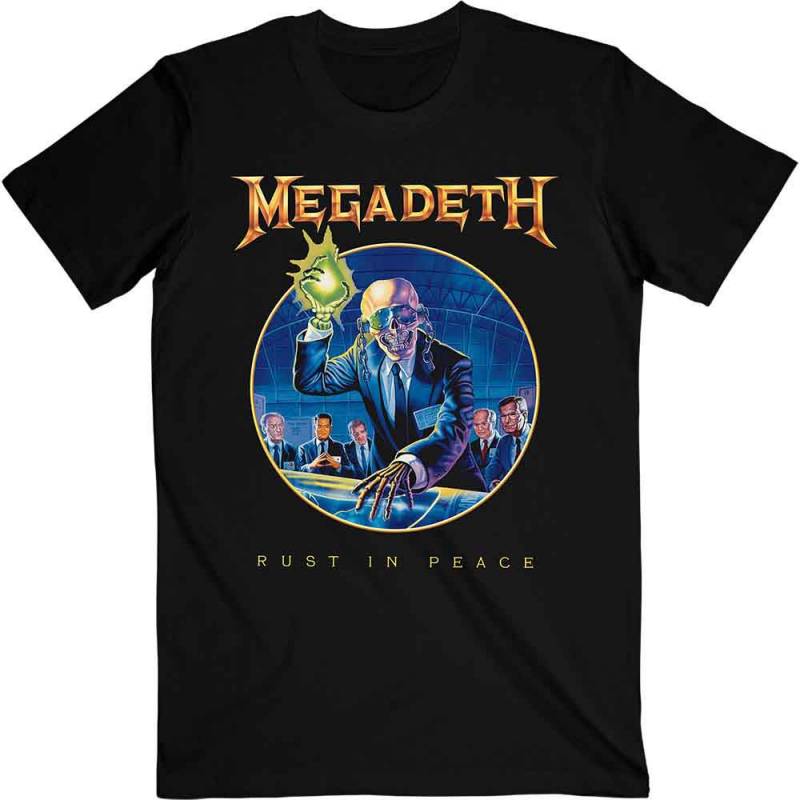 【予約商品】MEGADETH バンドTシャツ ユニセックス: Rust In Peace Anniversary (Black)