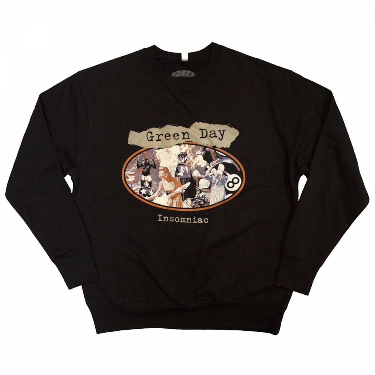 【予約商品】GREEN DAY Unisex Sweatshirt: Insomniac - BLACK
