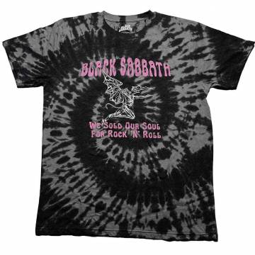 【予約商品】BLACK SABBATH バンドTシャツ ユニセックス: We Sold Our Soul For Rock N' Roll (Wash Collection) - BLACK