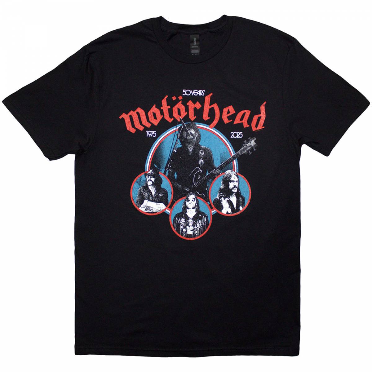 【予約商品】MOTORHEAD バンドTシャツ ユニセックス: 50 Years Lemmy Circles (Black) - BLACK