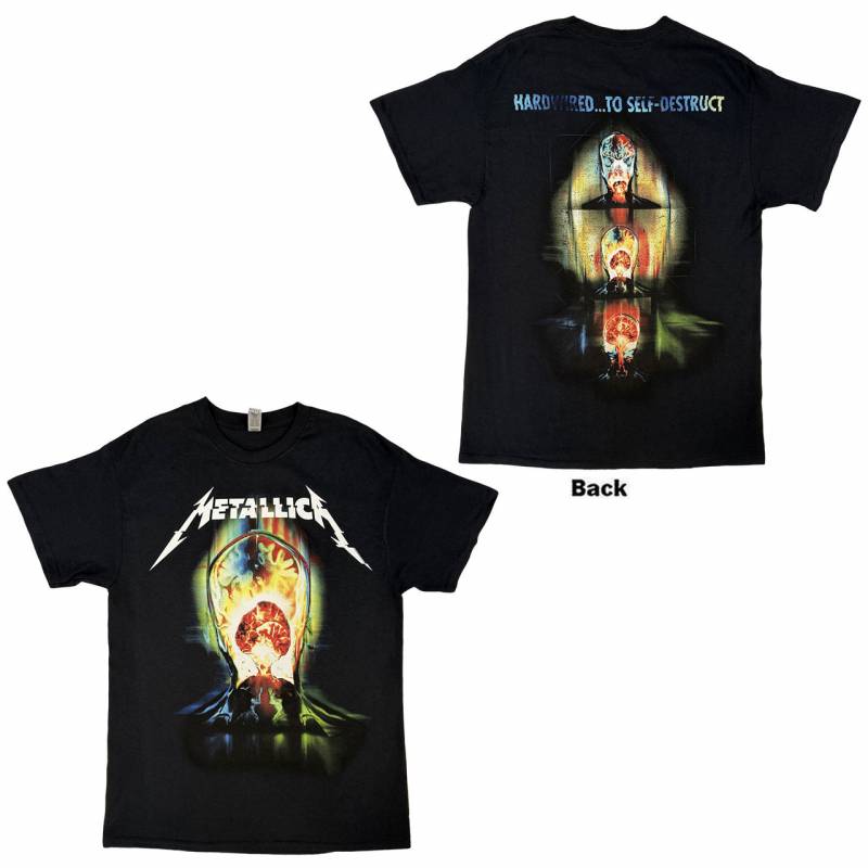 【予約商品】METALLICA バンドTシャツ ユニセックス: Exploded (Black) (Back Print)