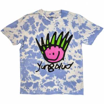 【予約商品】YUNGBLUD バンドTシャツ ユニセックス: Face (Wash Collection) - BLUE