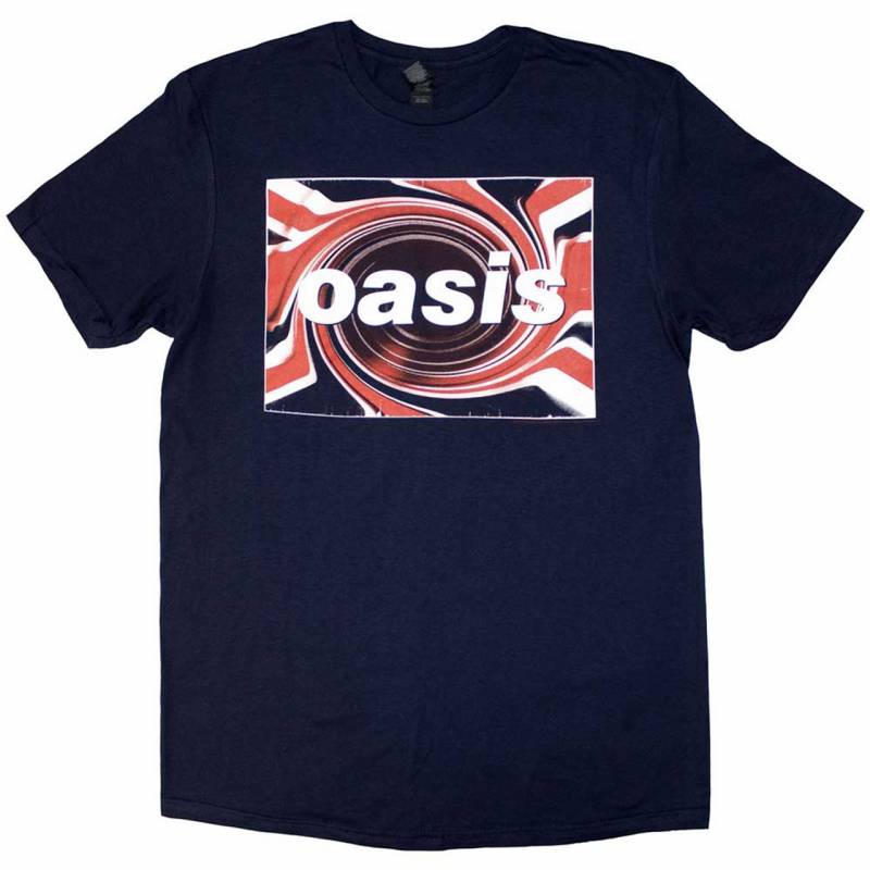 【予約商品】OASIS バンドTシャツ ユニセックス: Union Jack (Navy Blue)