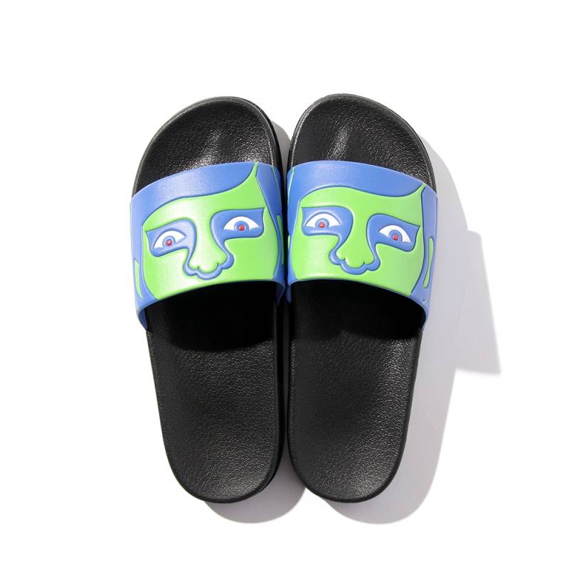 【予約商品】PUNK DRUNKERS (パンク・ドランカーズ) あいつサンダル2 - BLACK/BLUE